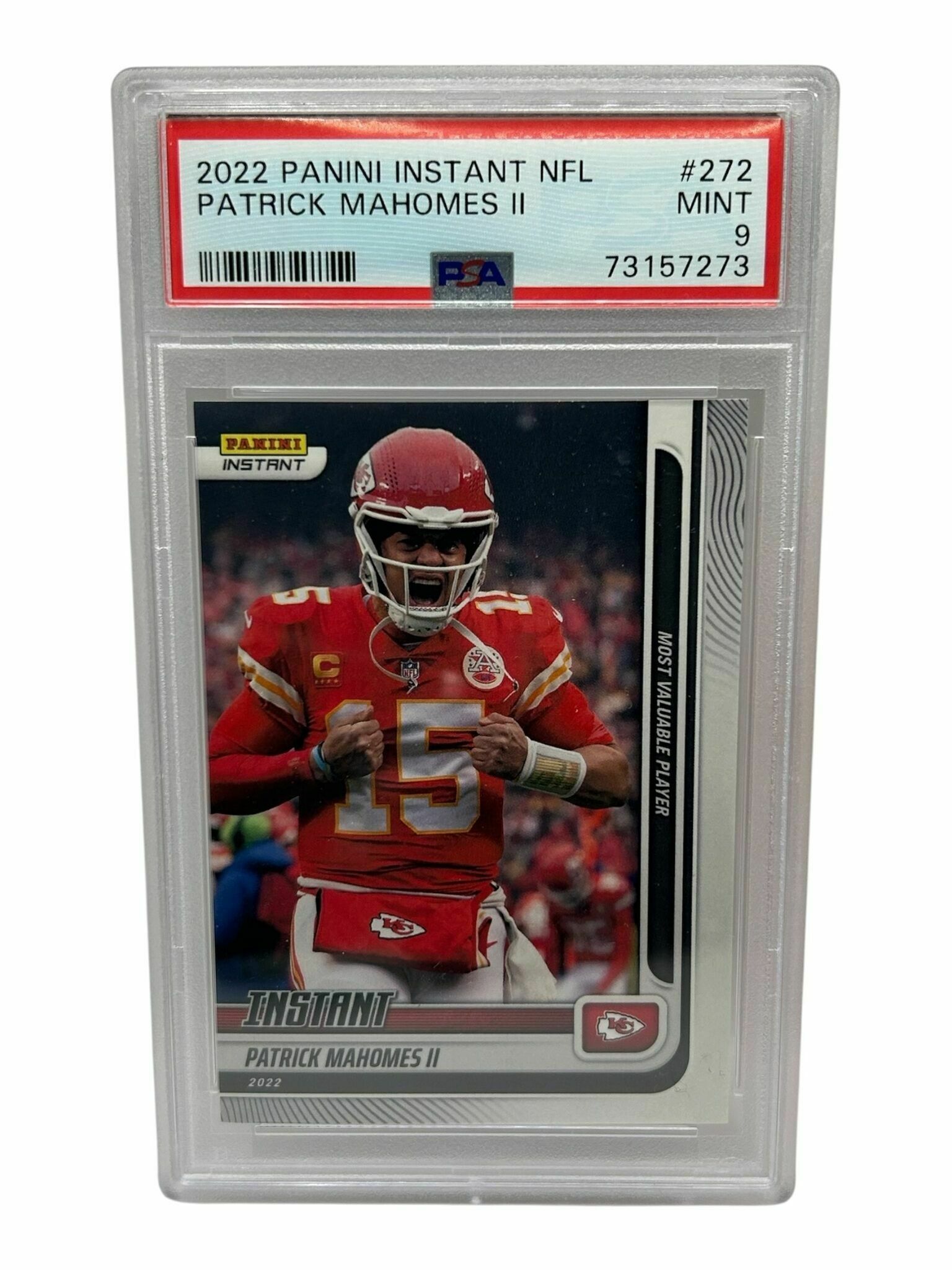 2022 Panini Instant NFL Patrick Mahomes II Trading Card - PSA Grade 9 Mint