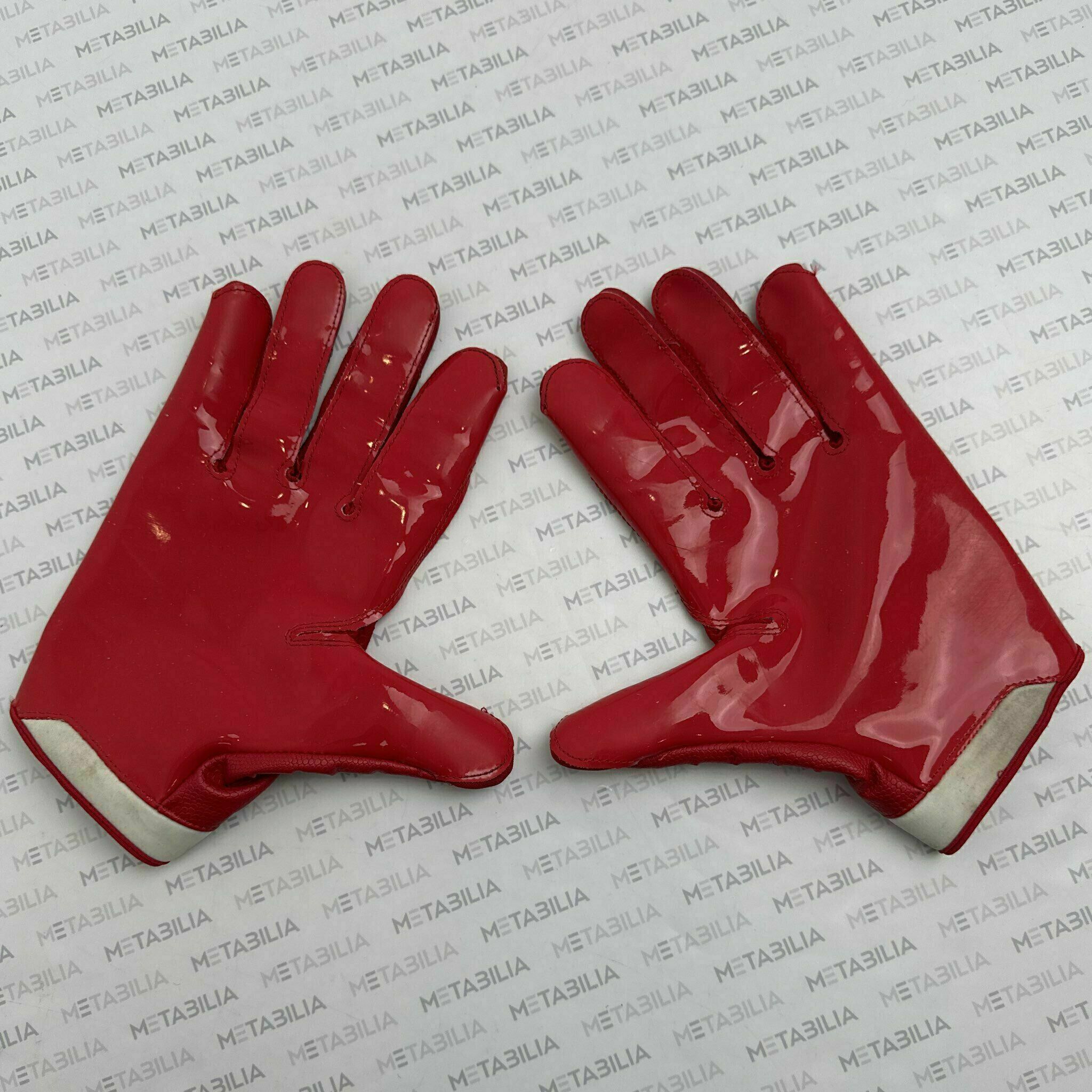 #52 Rozeboom Game-Worn Gloves vs GBP, red