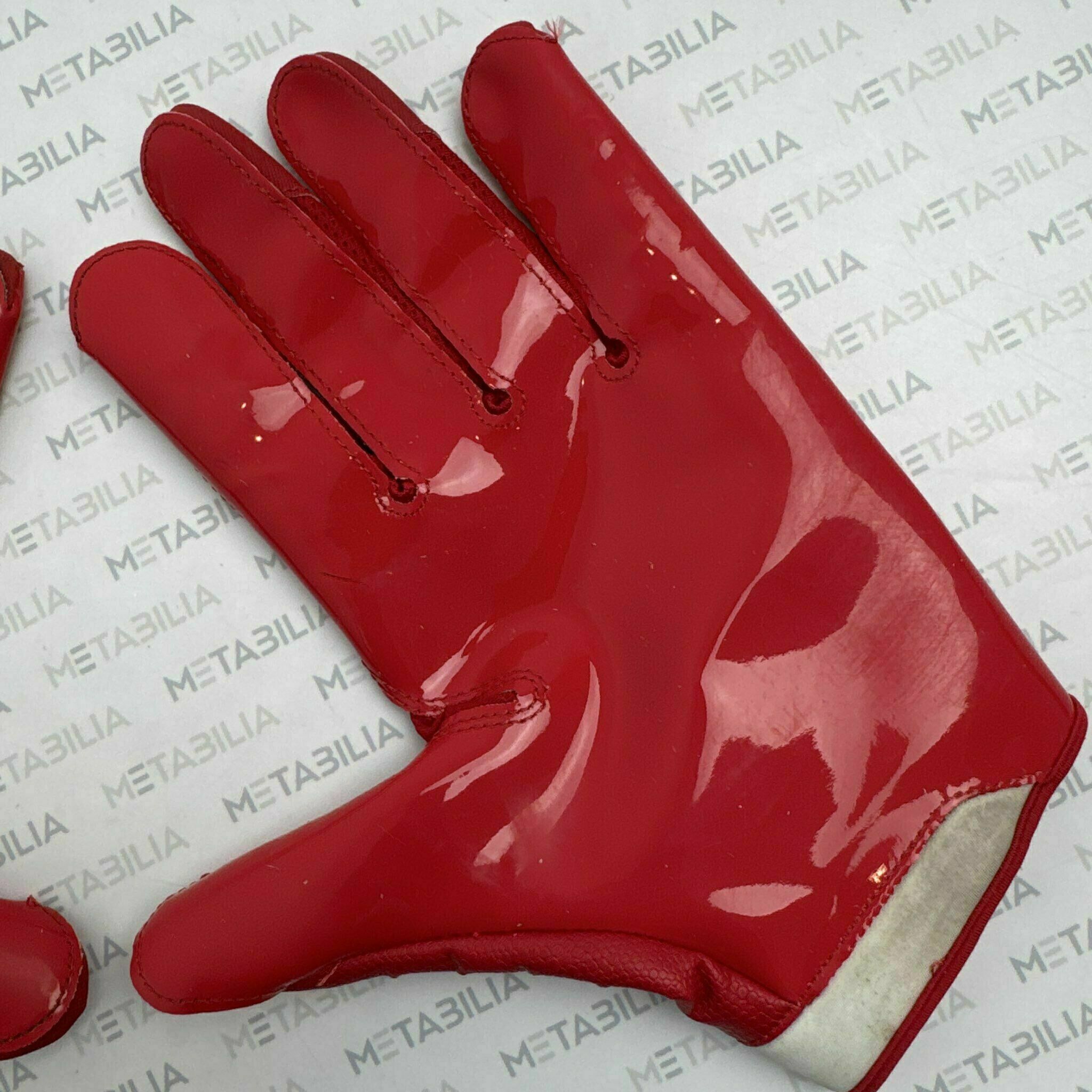 #52 Rozeboom Game-Worn Gloves vs GBP, red