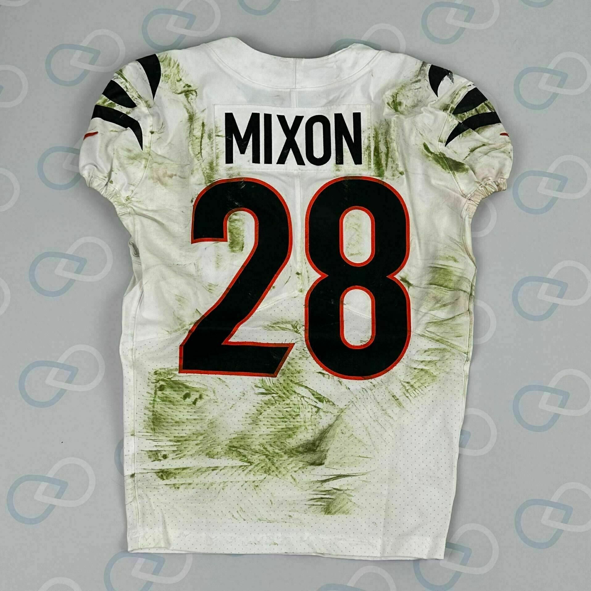 #28 MIXON Game-Worn Jersey vs Browns