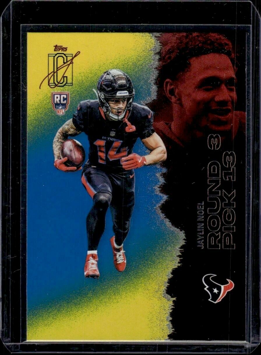 2025 Topps Signature Class Jaylin Noel Blue & Yellow Rookie Trading Card