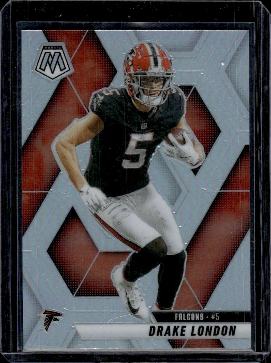 2025 Panini Mosaic Drake London Silver Prizm Trading Card