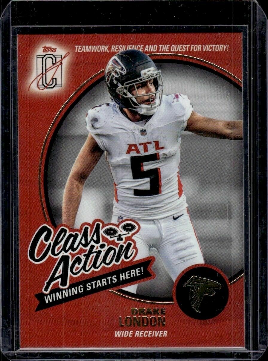 2025 Topps Signature Class Drake London Class Action Trading Card