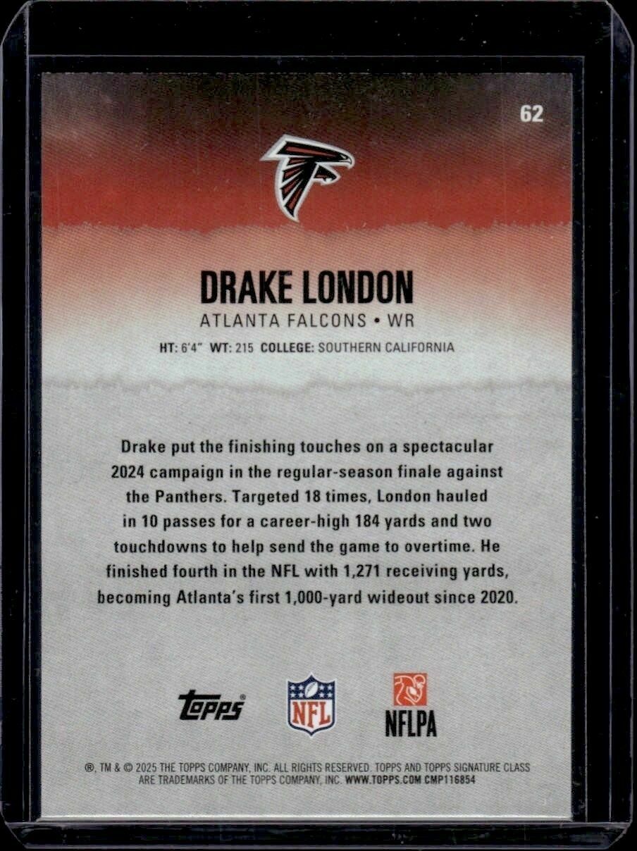 2025 Topps Signature Class Drake London Trading Card