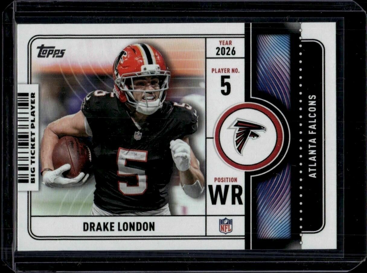 2026 Topps Flagship Drake London Big Ticket Players Trading Card