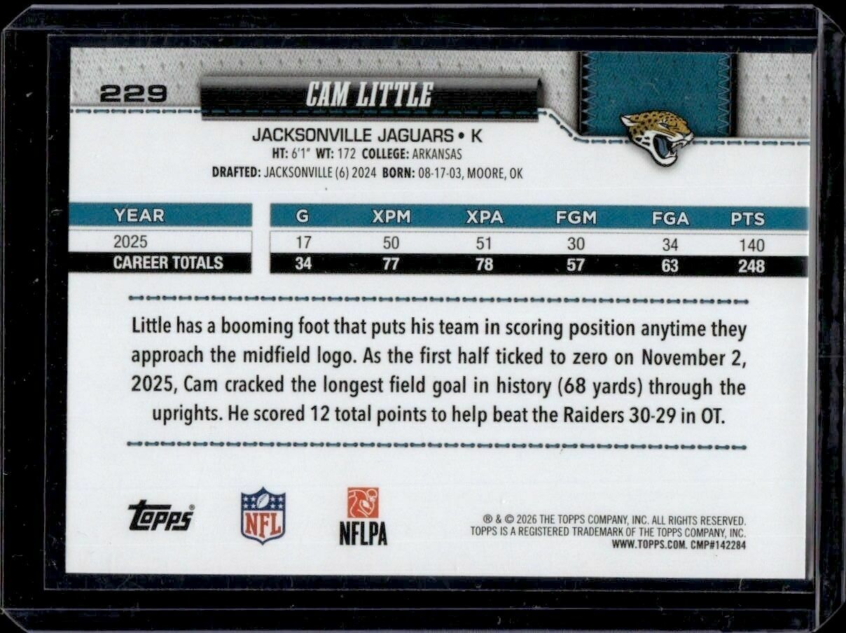 2026 Bowman Cam Little Trading Card