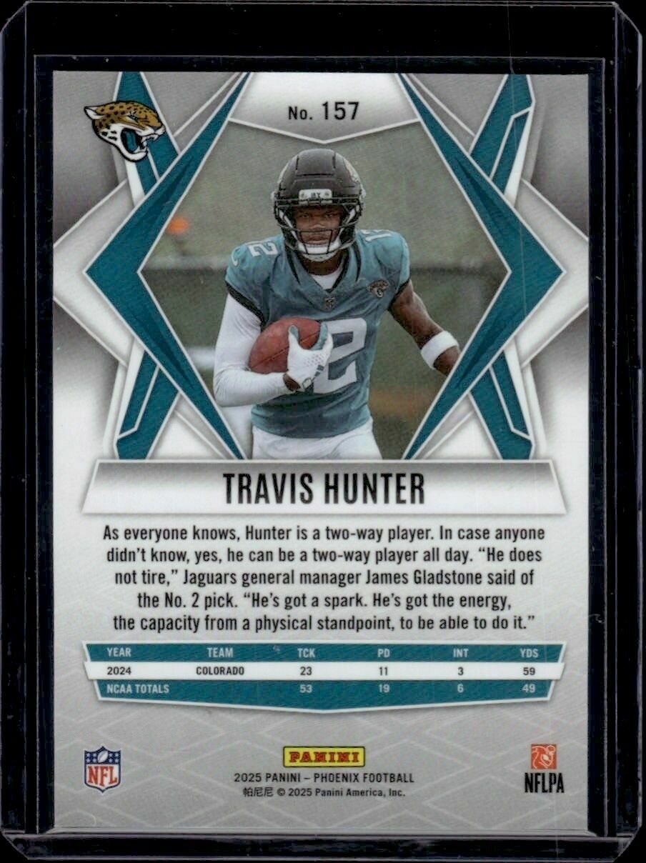 2025 Panini Phoenix Travis Hunter Rookie Trading Card