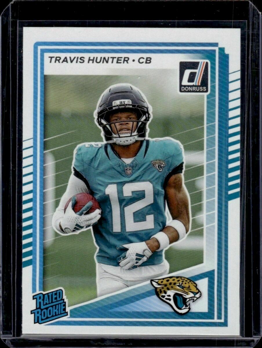 2025 Donruss Travis Hunter Rated Rookie Trading Card