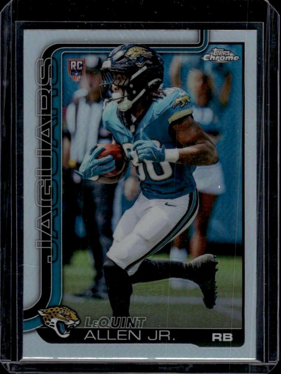 2025 Topps Chrome LeQuint Allen Jr. Holo Refractor Rookie Trading Card