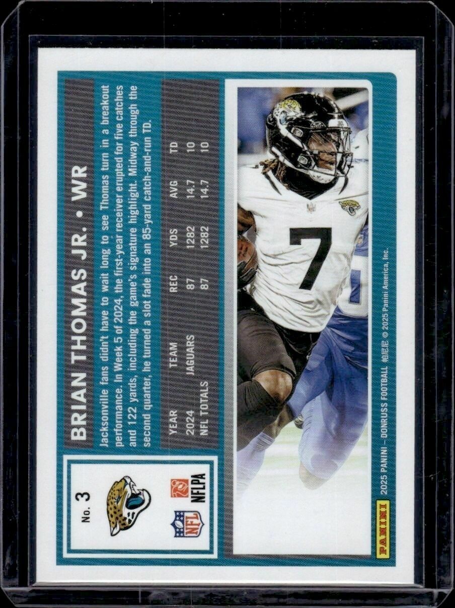 2025 Donruss Brian Thomas Jr. Trading Card