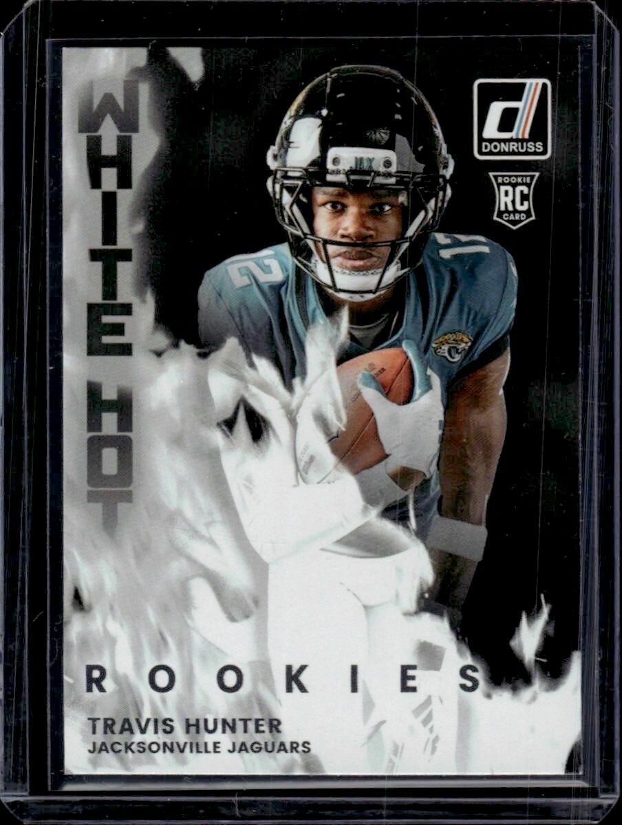 2025 Donruss Travis Hunter White Hot Rookies Trading Card