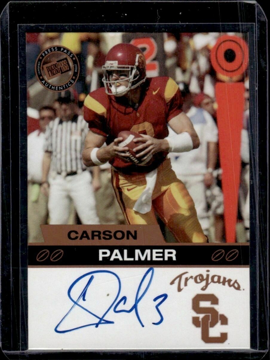 2003 Press Pass Carson Palmer On-Card Autograph Rookie Trading Card