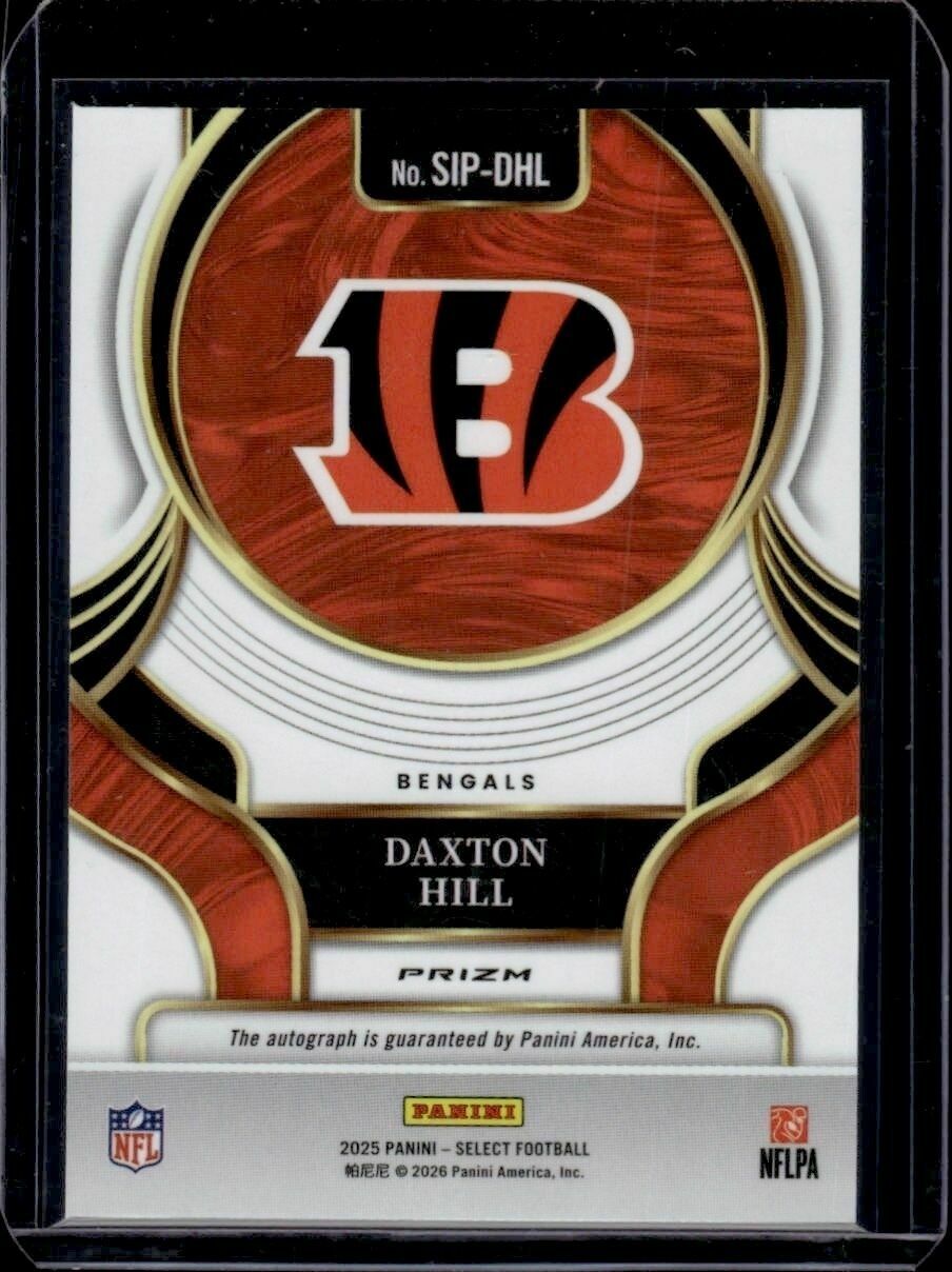 2025 Panini Select Daxton Hill Select Signatures Autograph Trading Card