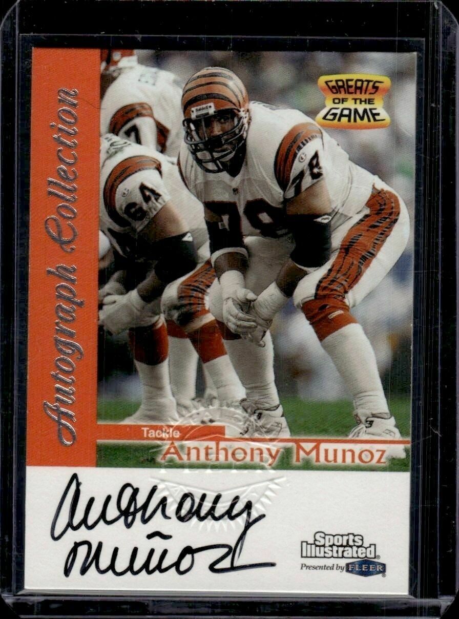 1999 Sports Illustrated Anthony Munoz On-Card Autograph Trading Card