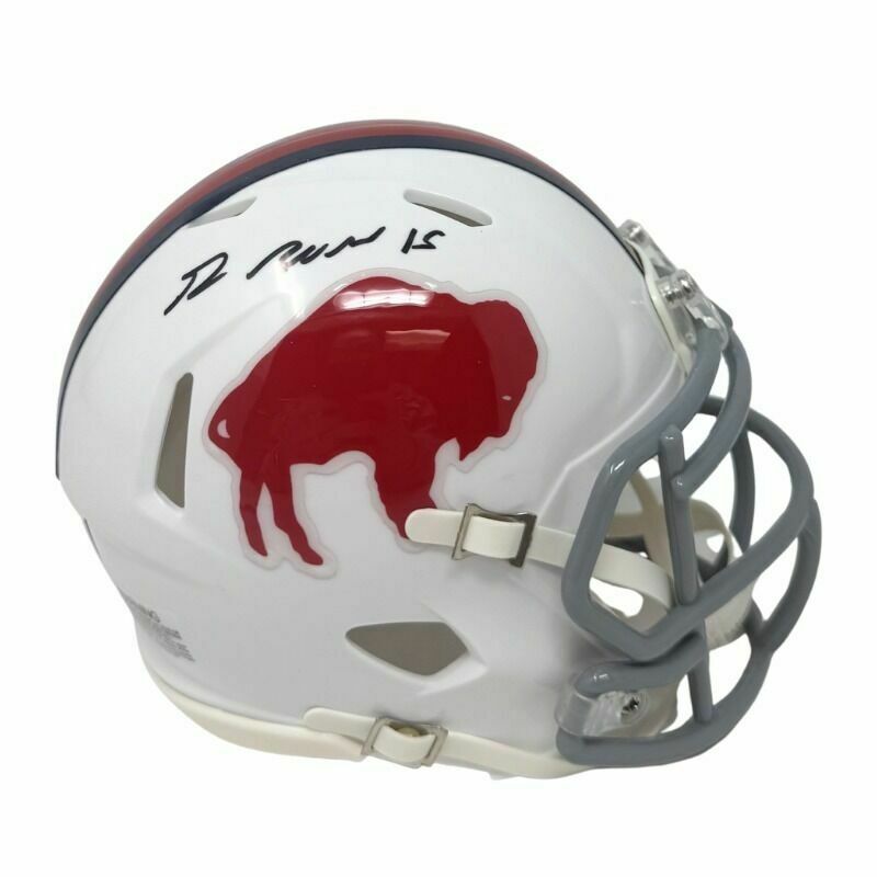 Greg Rousseau Signed Buffalo Bills Standing Buffalo Speed Mini Helmet