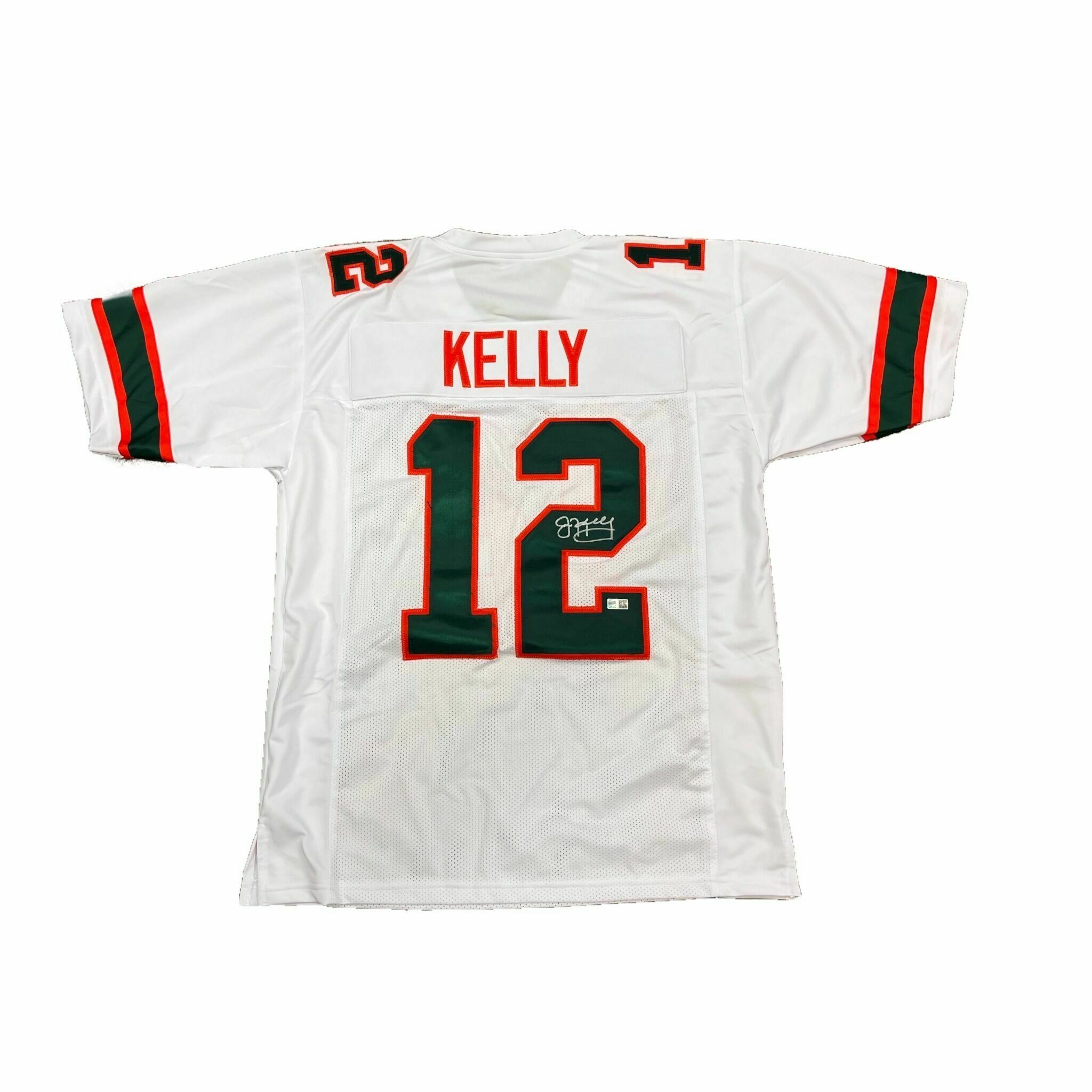 Jim Kelly Signed Pro Style White College Football Jersey