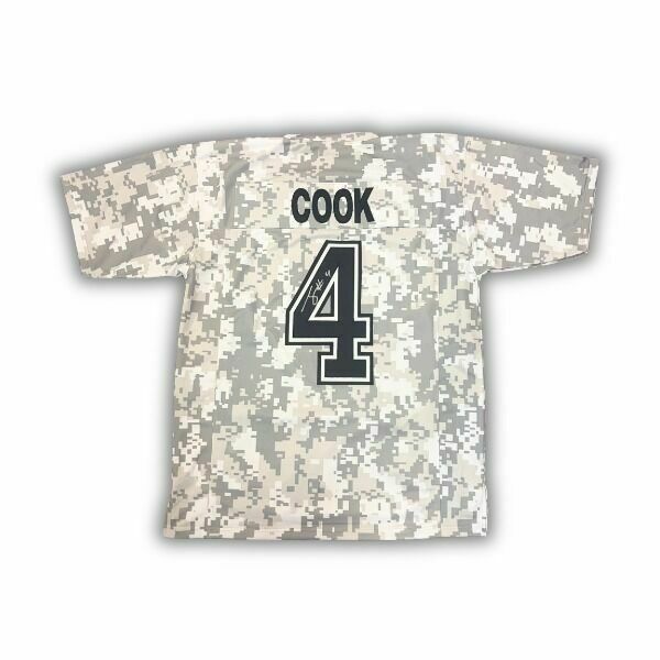 James Cook Signed Pro-Style White Camo Football Jersey