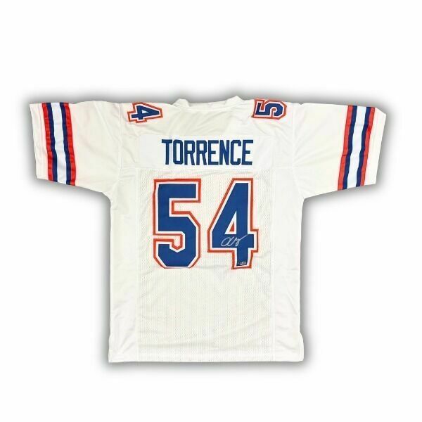 O'Cyrus Torrence Signed Pro Style White College Jersey