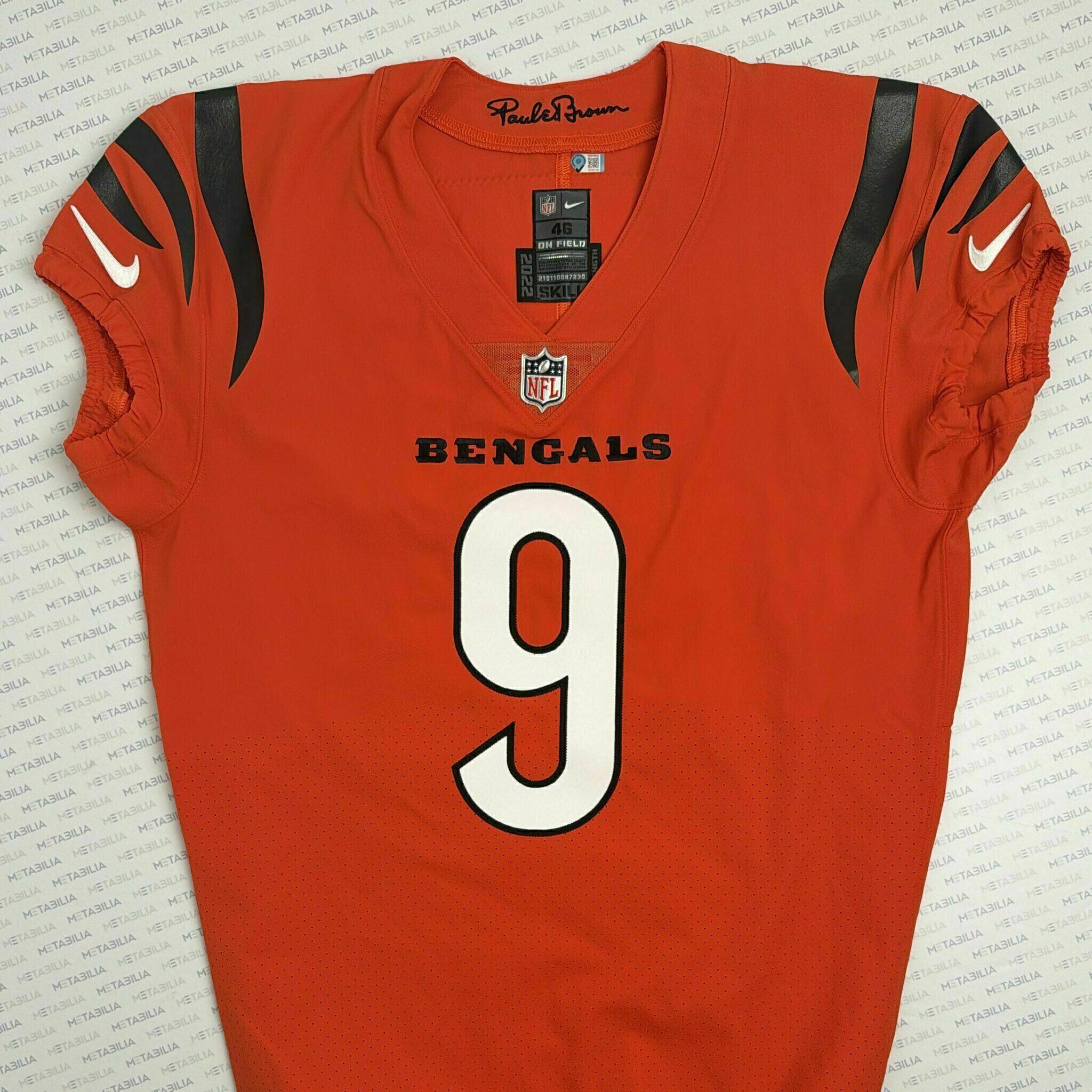 #9 Joe Burrow Team-Issued Jersey, orange