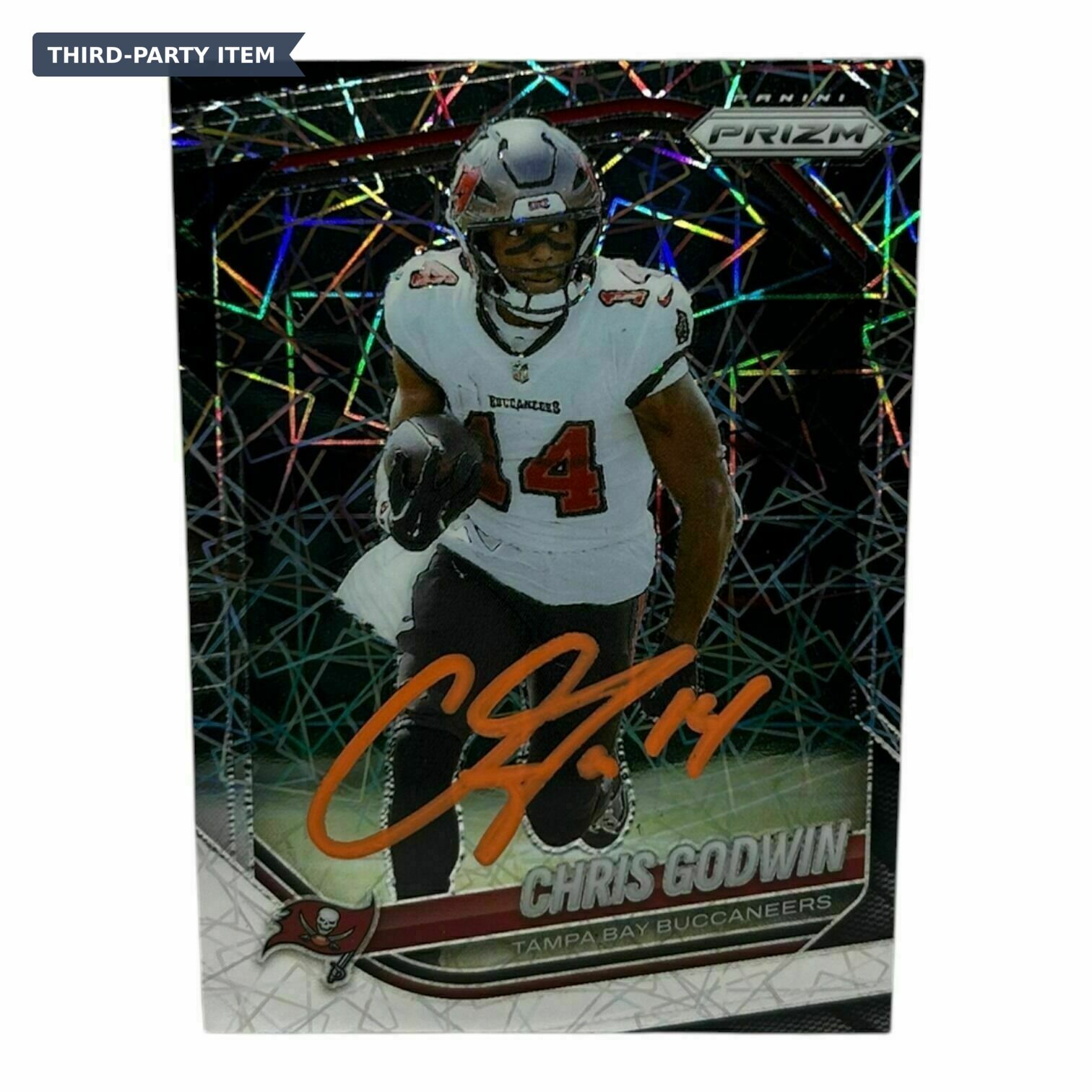 2025 Panini Prizm Chris Godwin Lazer Prizm On-Card Autograph Trading Card
