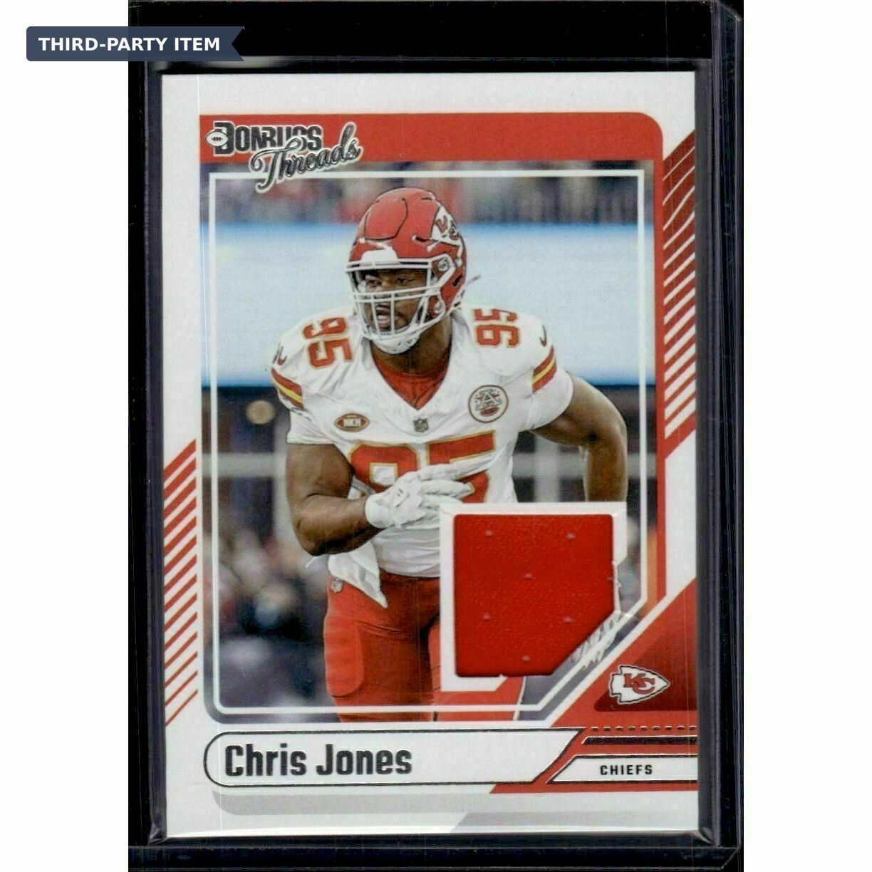 2024 Donruss Chris Jones Donruss Threads Jersey Patch Trading Card