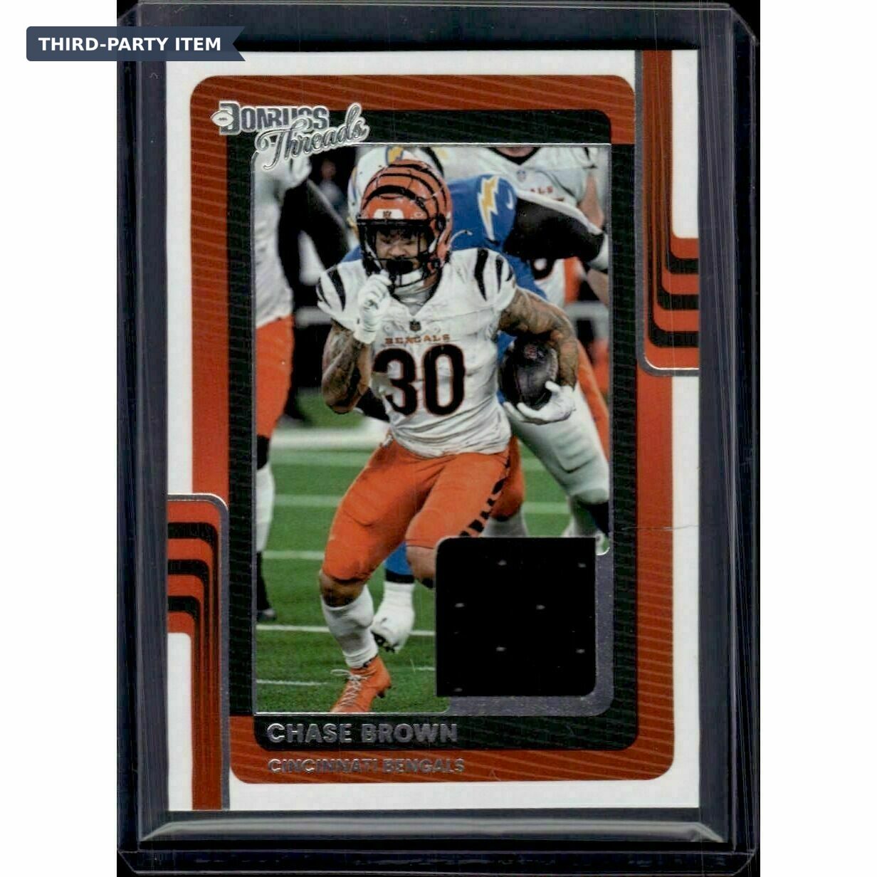 2025 Donruss Chase Brown Donruss Threads Jersey Patch Trading Card