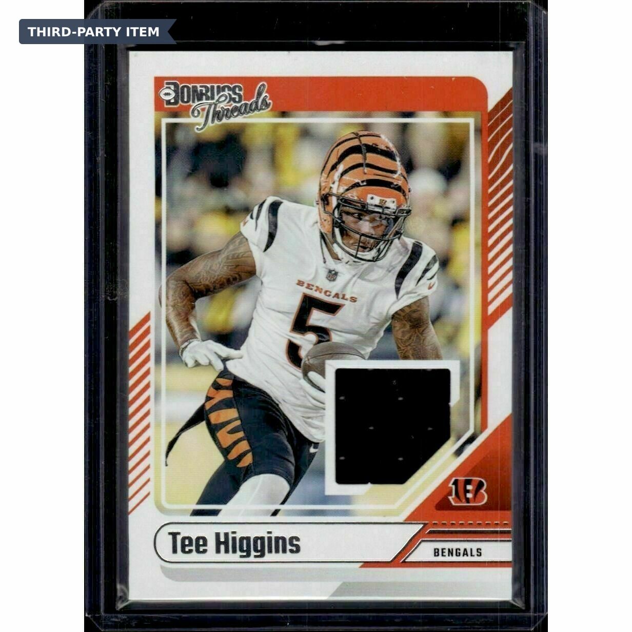 2024 Donruss Tee Higgins Donruss Threads Jersey Patch Trading Card
