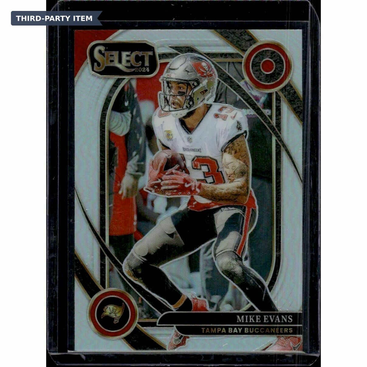 2024 Panini Select Mike Evans Club Level Silver Prizm Trading Card