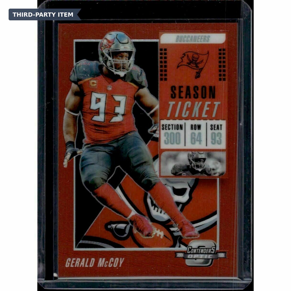 2018 Panini Contenders Optic Gerald McCoy Red Prizm /199 Trading Card