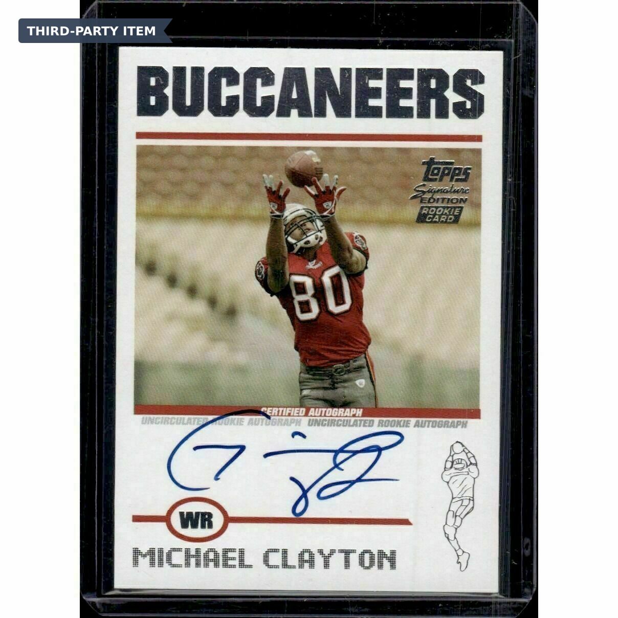 2004 Topps Signature Michael Clayton /1099 On-Card Rookie Autograph Trading Card