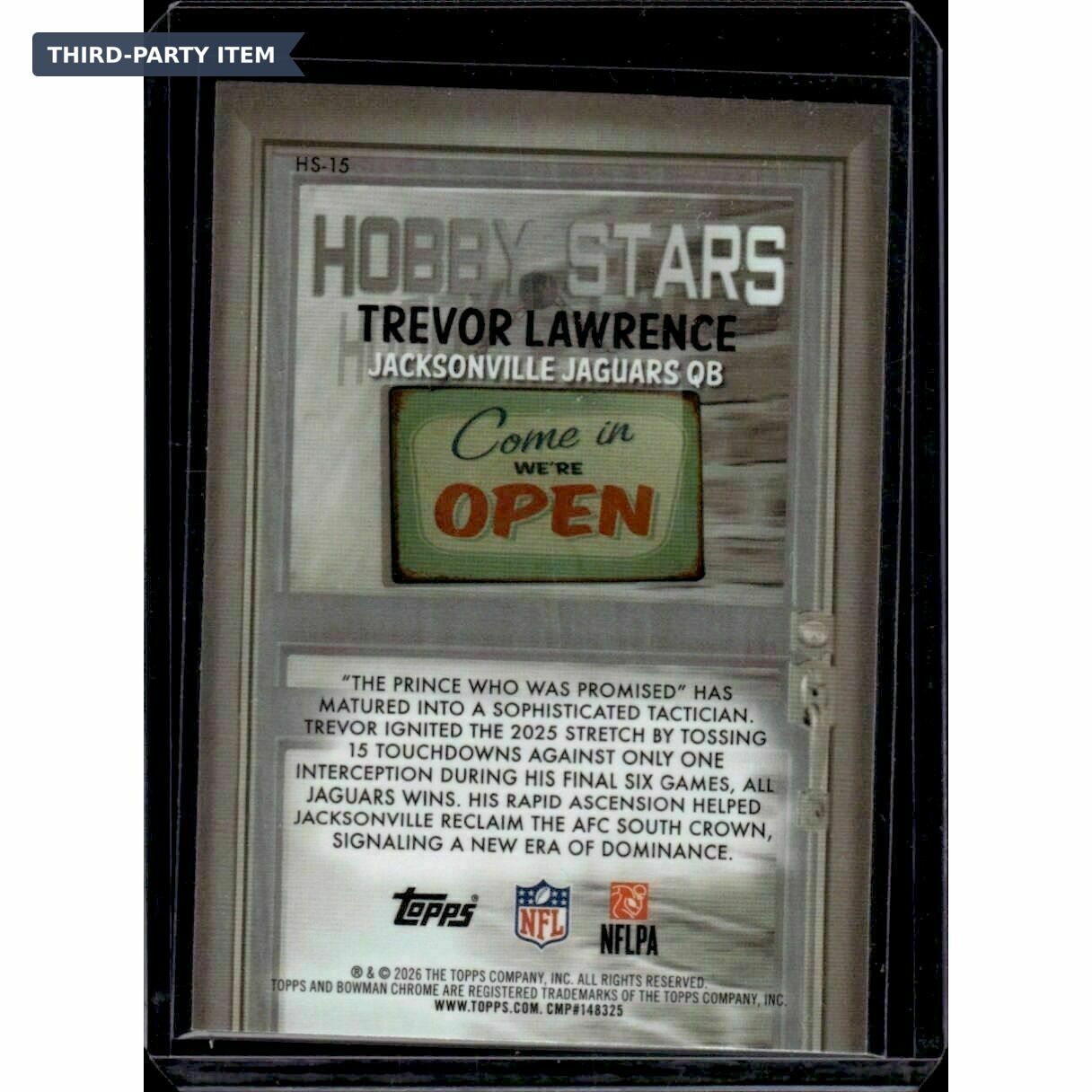 2026 Bowman Trevor Lawrence Hobby Stars Trading Card