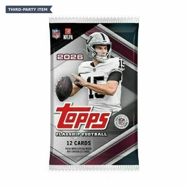2026 Topps Flagship Football - Value Blaster Single (1) Card Pack - 12 Cards