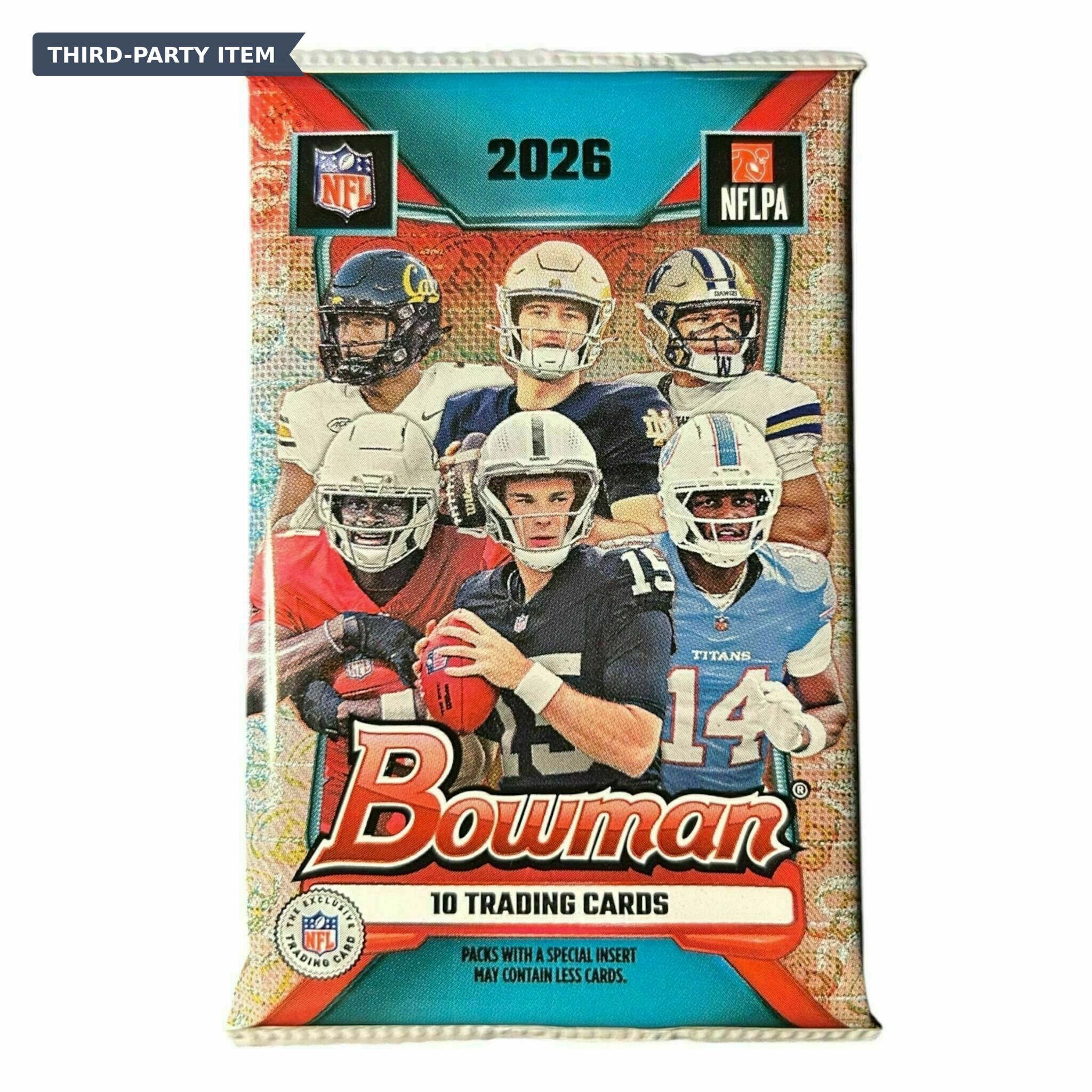 2026 Bowman Football - Value Blaster Single (1) Card Pack - 10 Cards