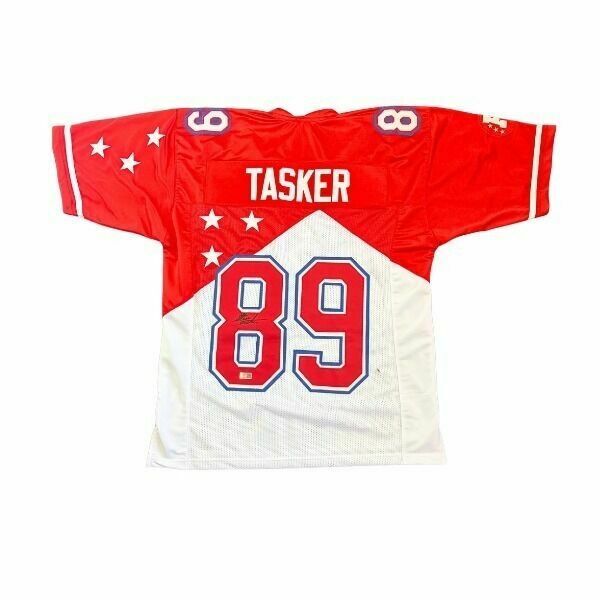 Steve Tasker Signed Pro Style Stars Pro Bowl Football Jersey