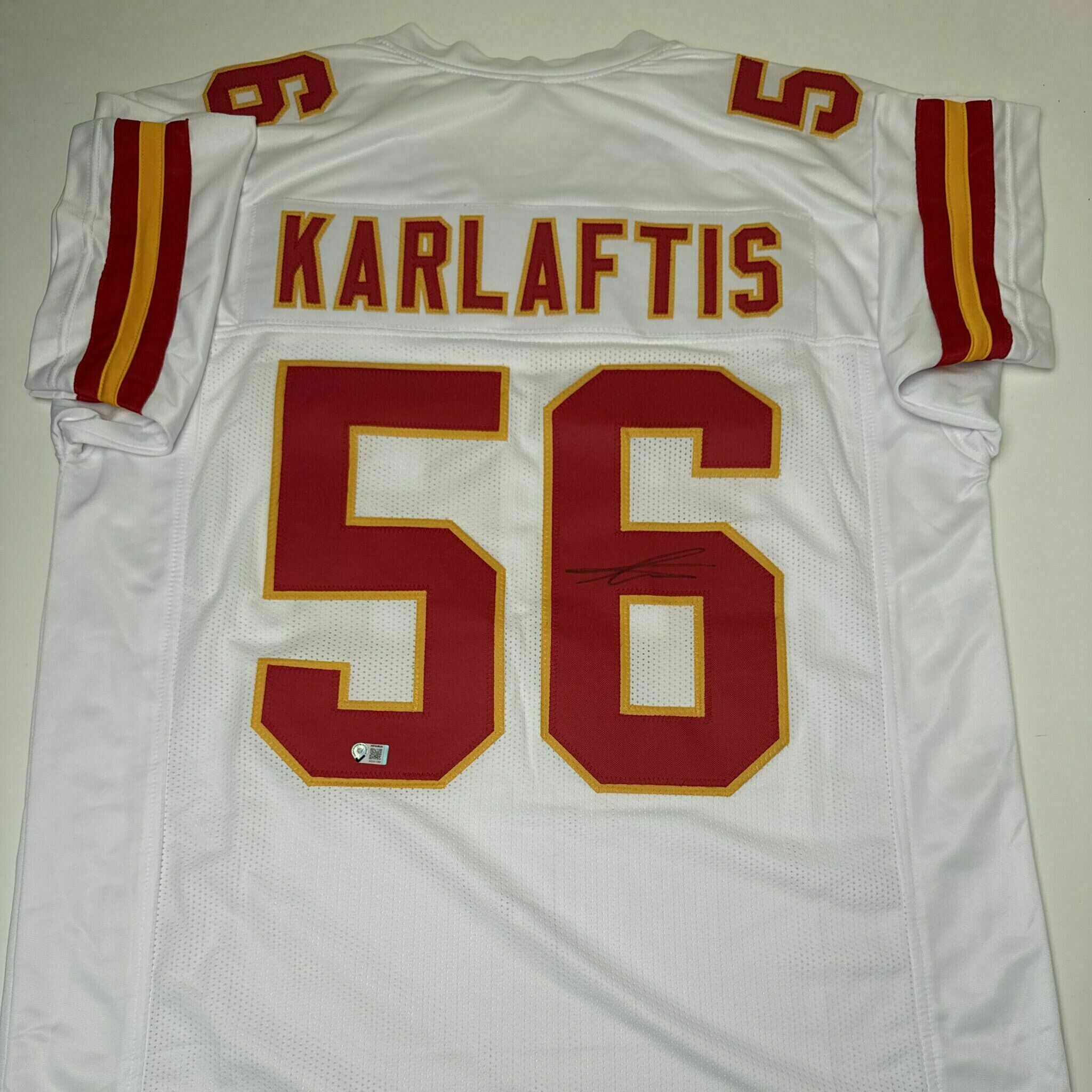 George Karlaftis Signed White Custom Jersey