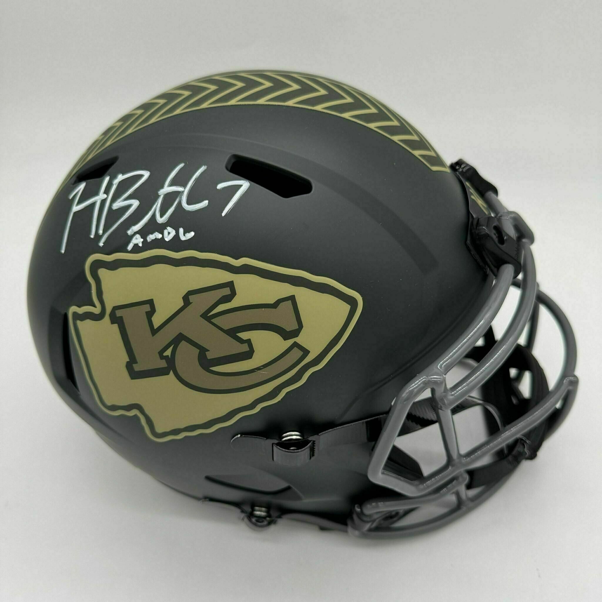 Harrison Butker Signed Full Size 2025 STS Replica Helmet