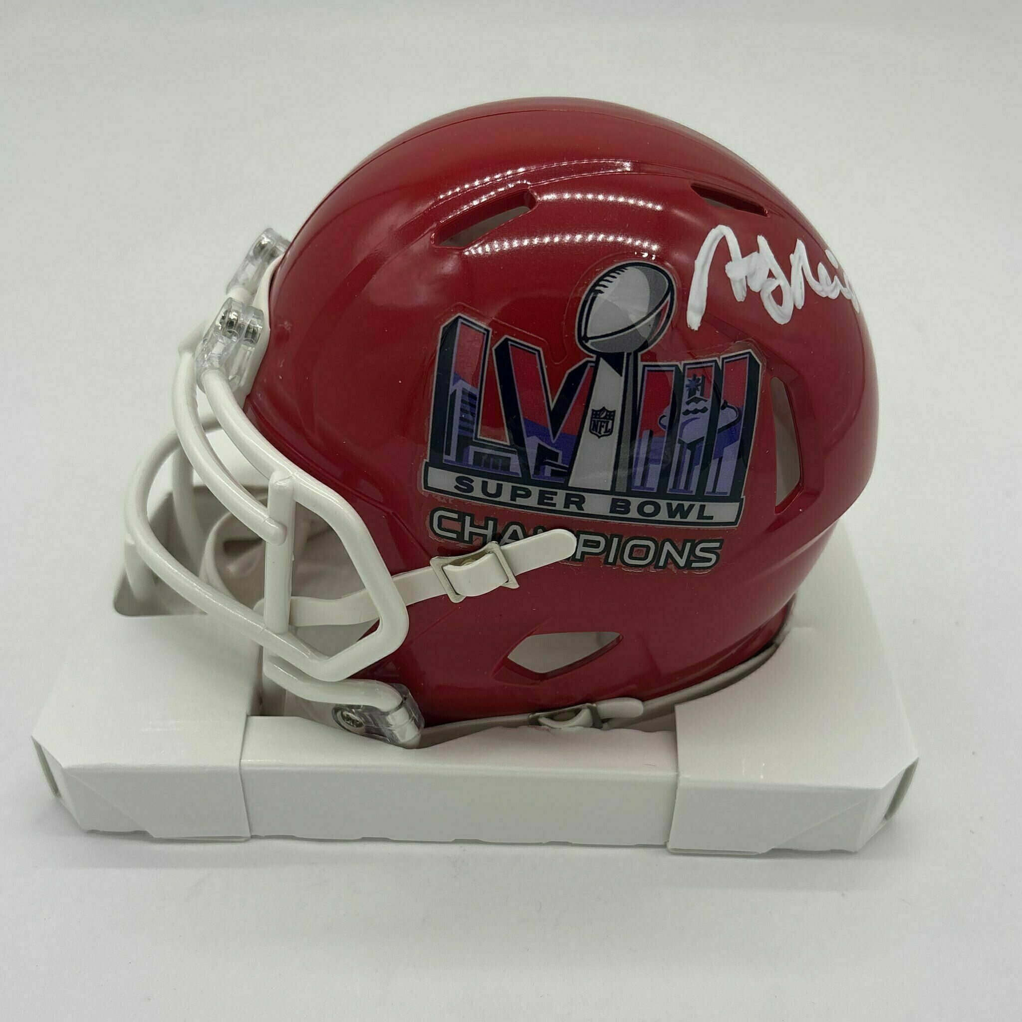 Andy Reid Signed SBLVIII Champs Mini