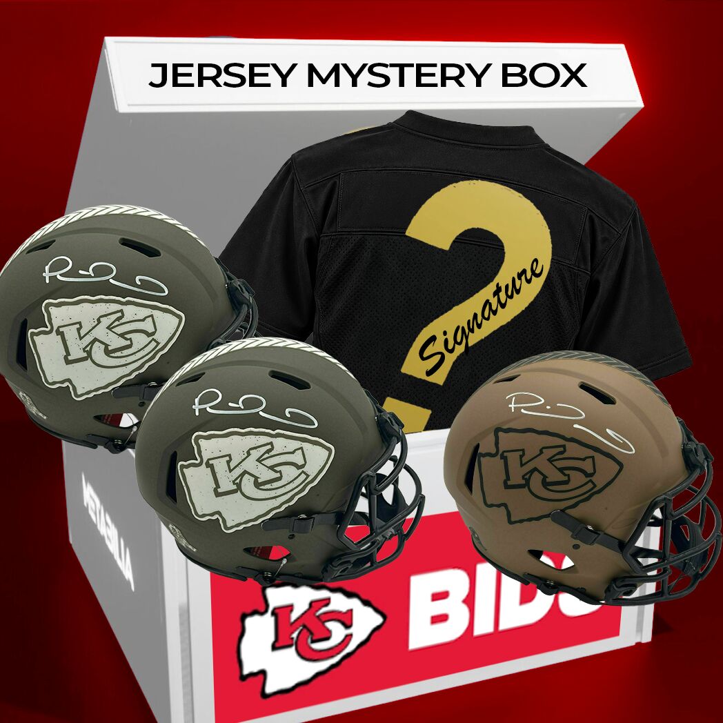 INSTANT MYSTERY - Signed Jersey Mystery Series Incl 3 MAHOMES HELMETS!