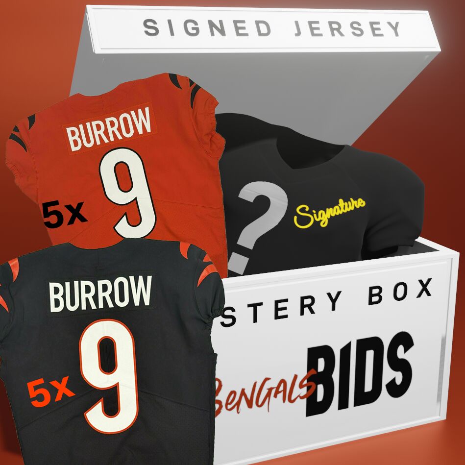 INSTANT MYSTERY - Signed Jersey Mystery Series Incl 10 BURROW AUTHENTIC JERSEYS!