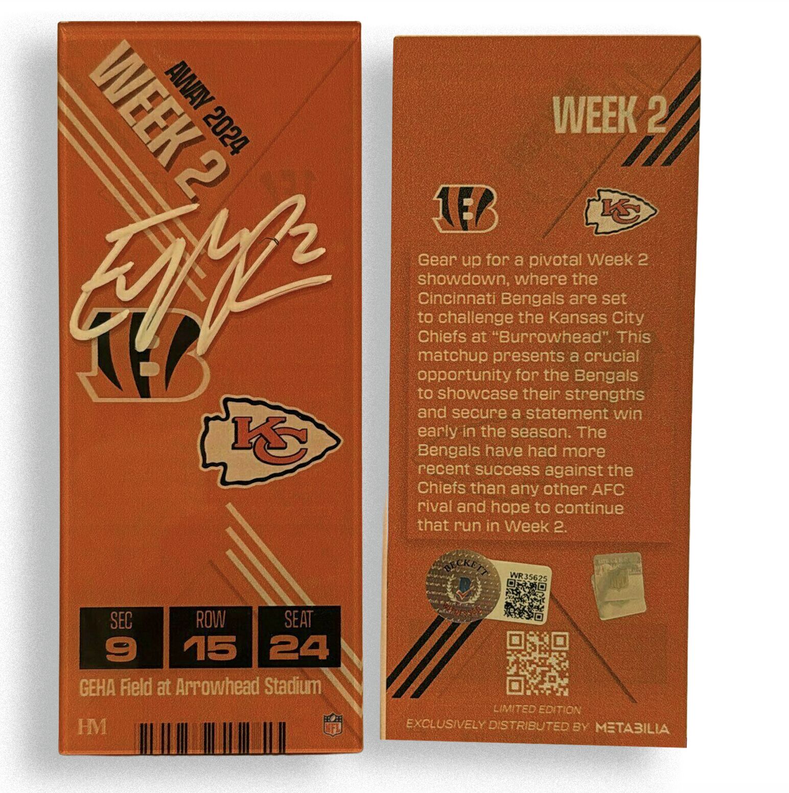 Evan McPerson Signed Week 2 Commemorative Ticket