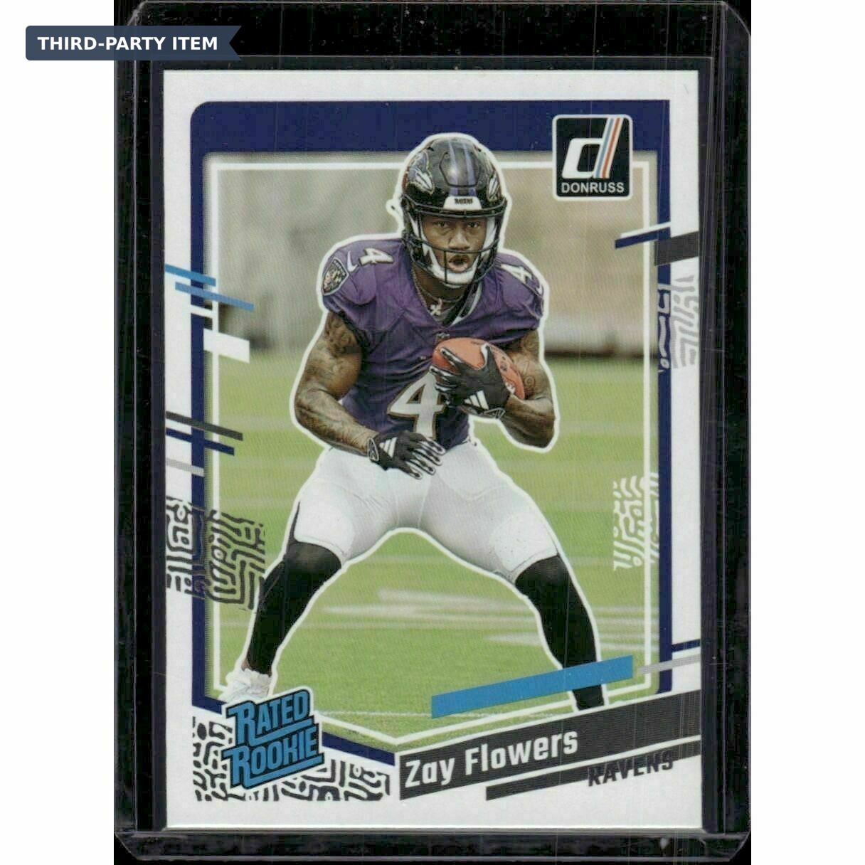 2023 Panini Donruss Zay Flowers Rated Rookie Trading Card
