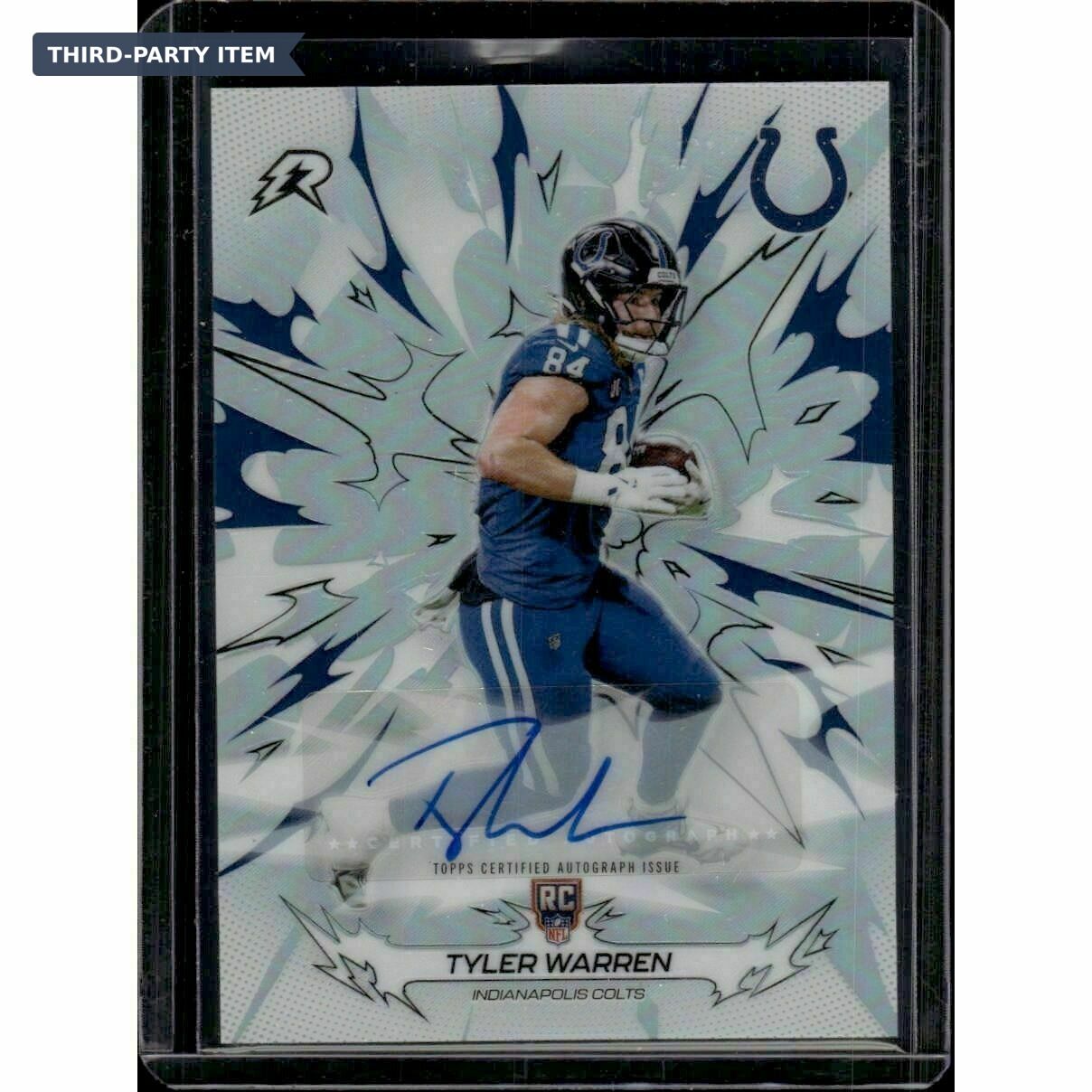 2025 Topps Resurgence Tyler Warren Refractor Autograph Rookie Trading Card