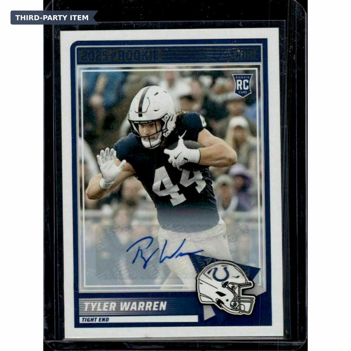 2025 Panini Score Tyler Warren Rookie Signatures Autograph Trading Card