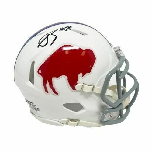 Spencer Brown Signed Buffalo Bills Standing Buffalo Speed Mini Helmet