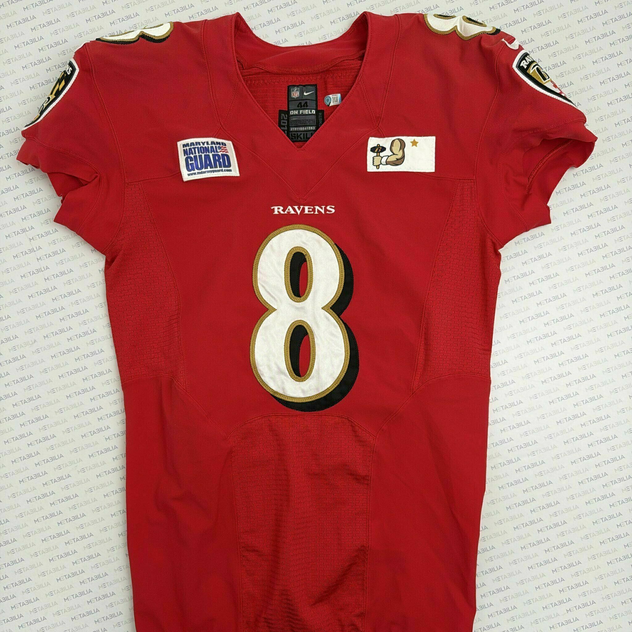 #8 Caleb Hanie Team-Issued Red Jersey