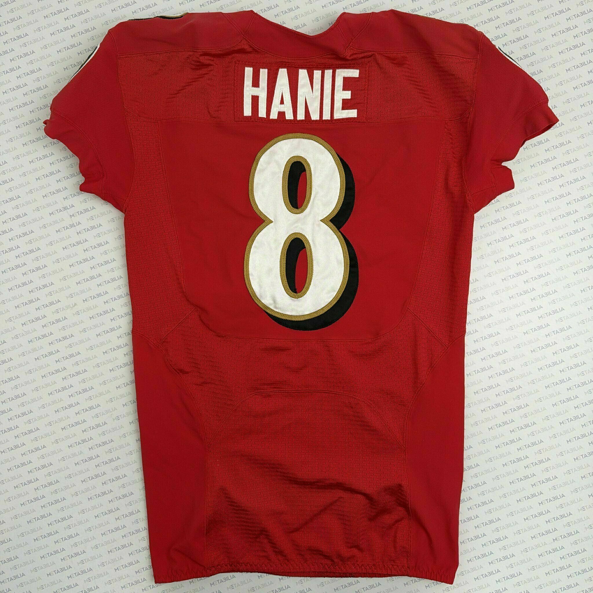 #8 Caleb Hanie Team-Issued Red Jersey
