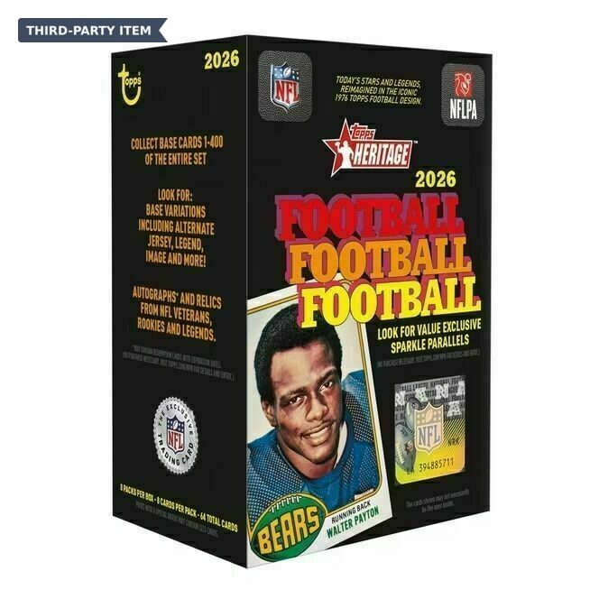2026 Topps Heritage Football - Value Blaster Box - NEW RELEASE!