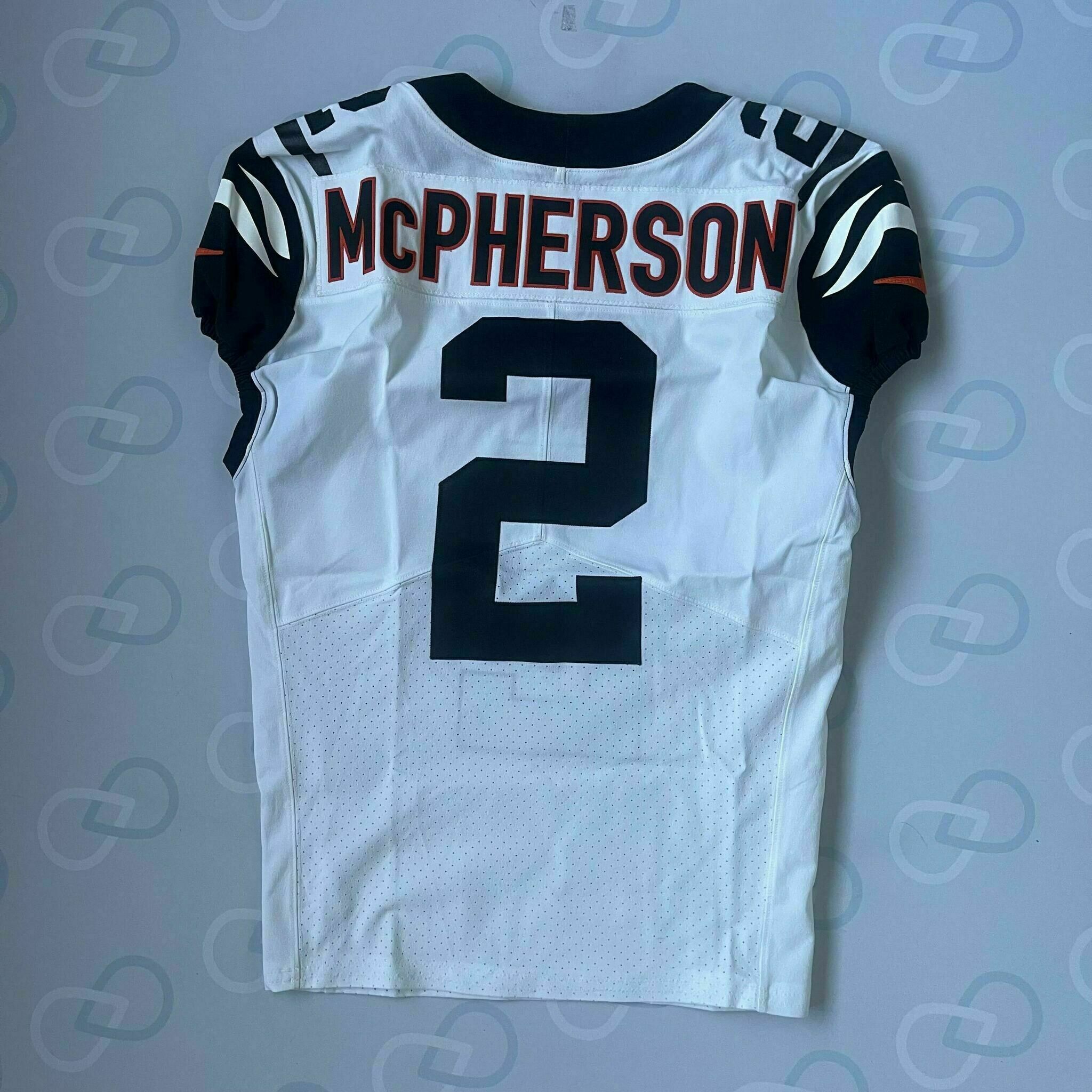 #2 McPherson Game-Worn Jersey vs Steelers