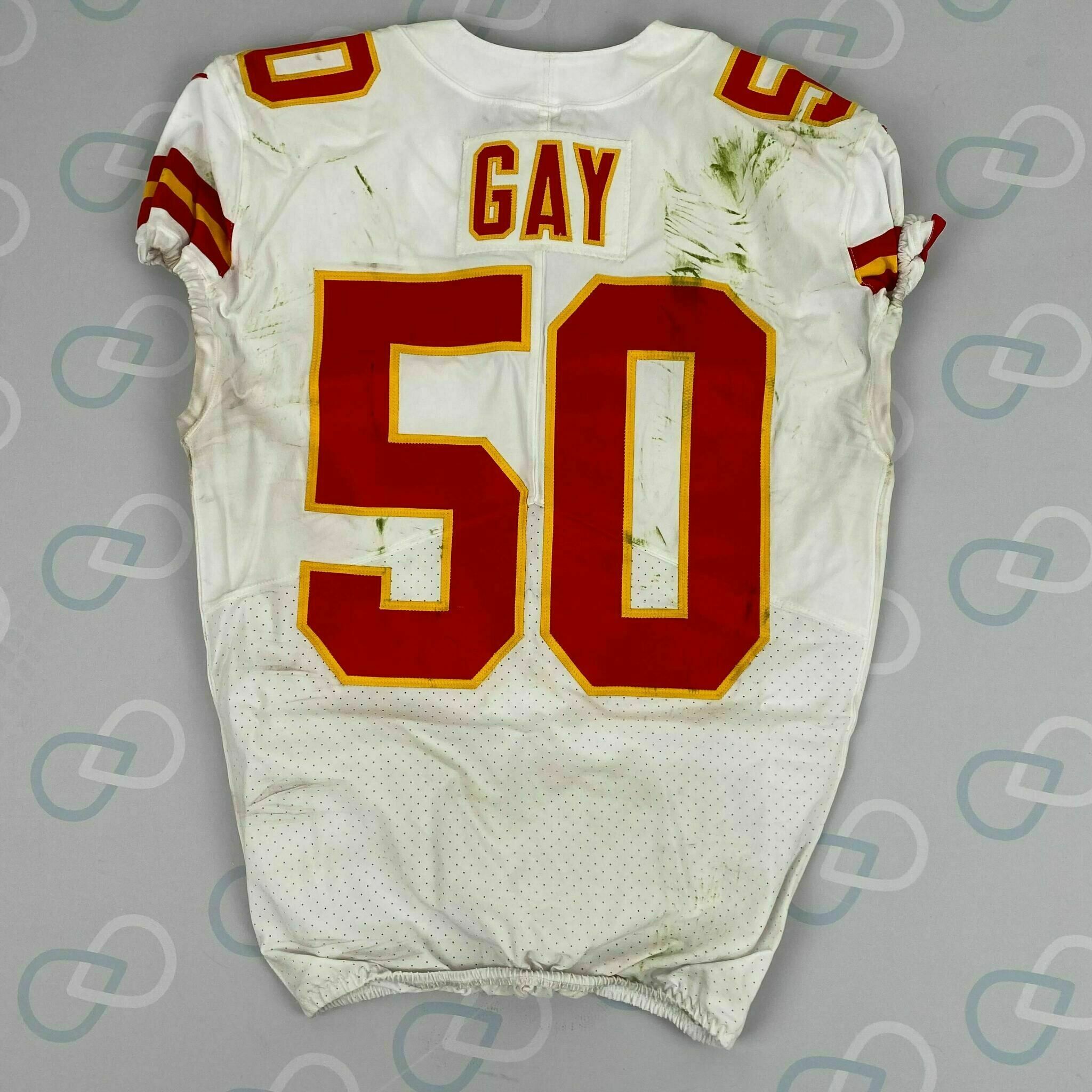 #50 GAY Game Worn Jersey vs Denver