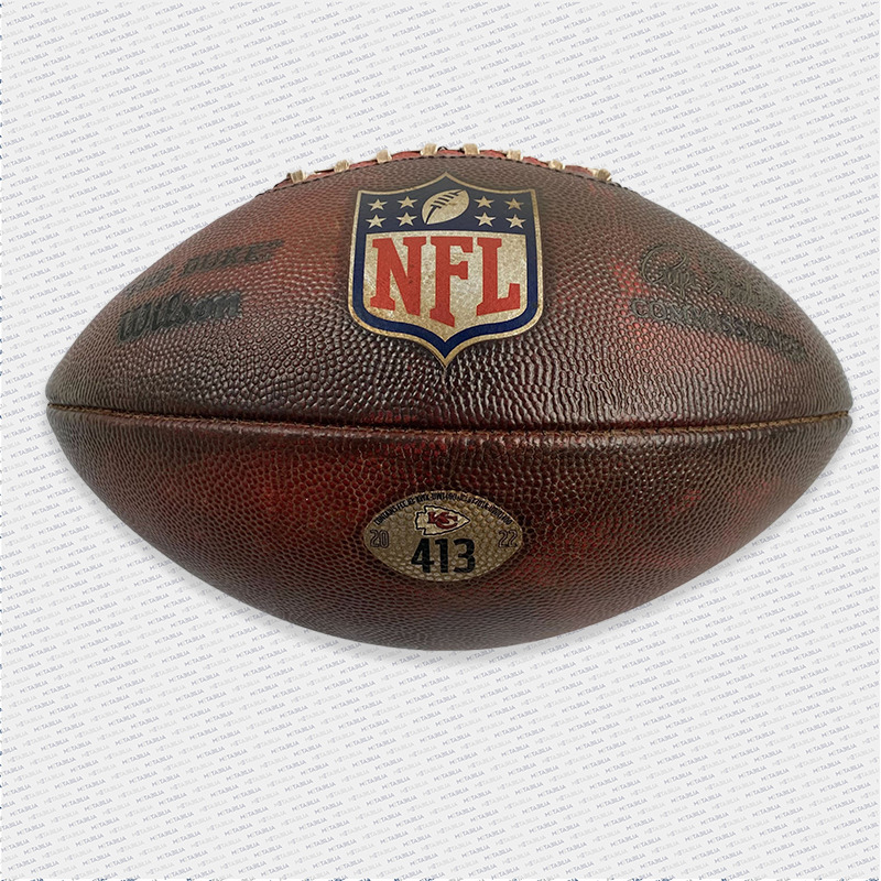 Mahomes & Kelce Signed Game Used Ball #413 vs Texans